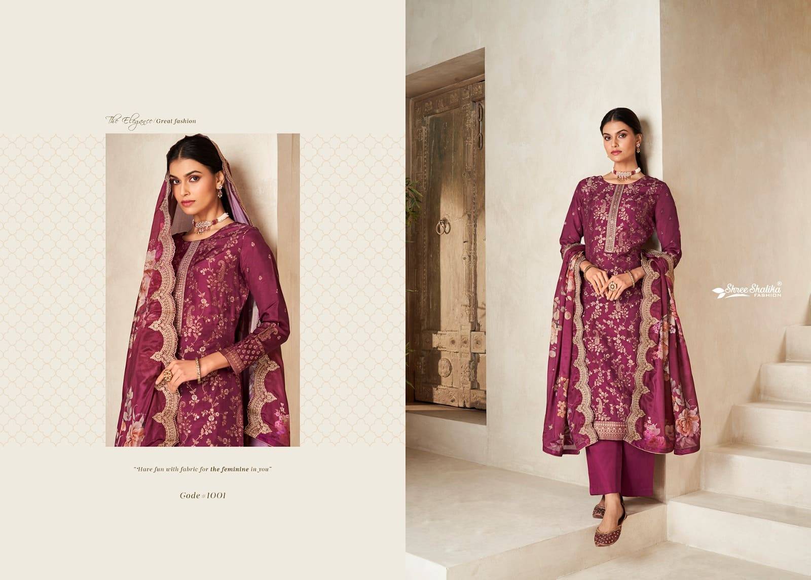 ANOKHI by shree shalika 1001 To 1008 Designer Festive Suits Collection Beautiful Stylish Fancy Colorful Party Wear & Occasional Wear EMBROIDERED Pure viscose Dresses At Wholesale Price